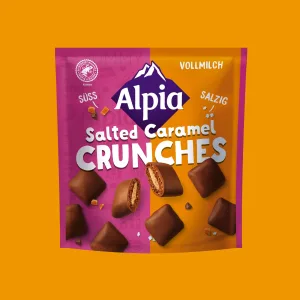 ألبيا Crunches مملحة بالكراميل - هدية فاخرة - 140غ